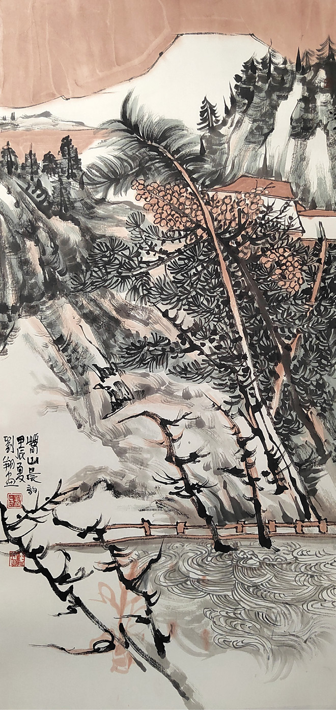 女画家刘翔：山水清音，水墨意象- 商业文化官网