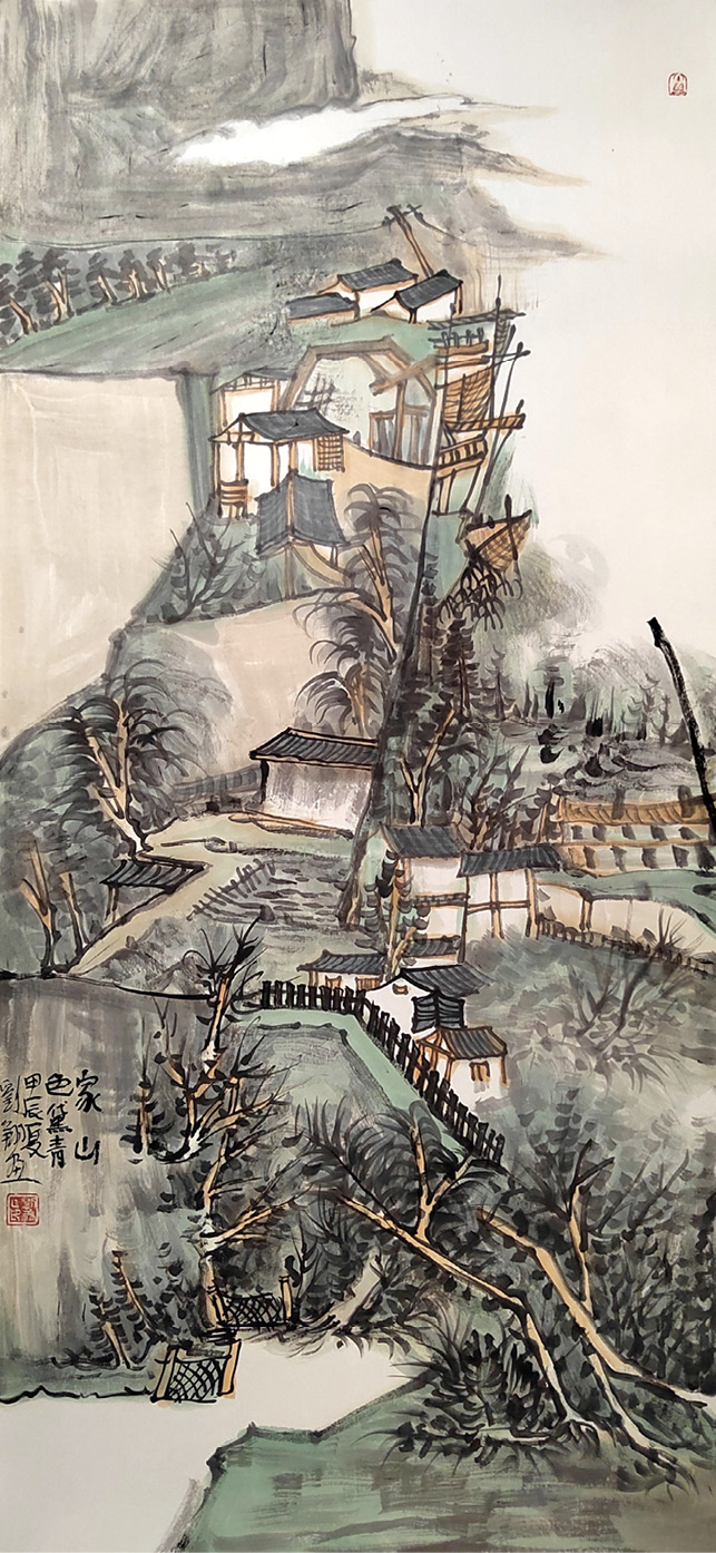 女画家刘翔：山水清音，水墨意象- 商业文化官网