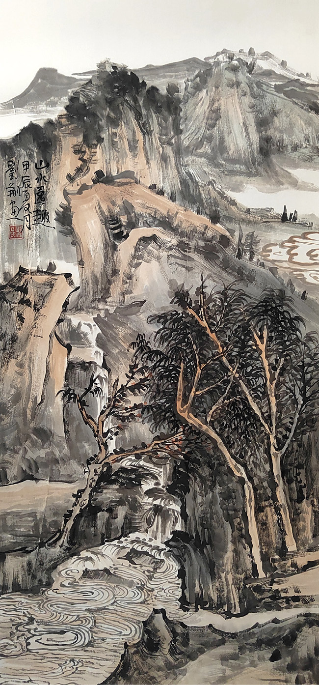 女画家刘翔：山水清音，水墨意象- 商业文化官网